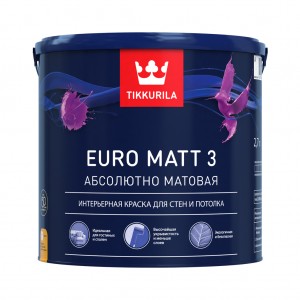 Tikkurila  Euro Matt 3 (тиккурила) абсолютно матовая